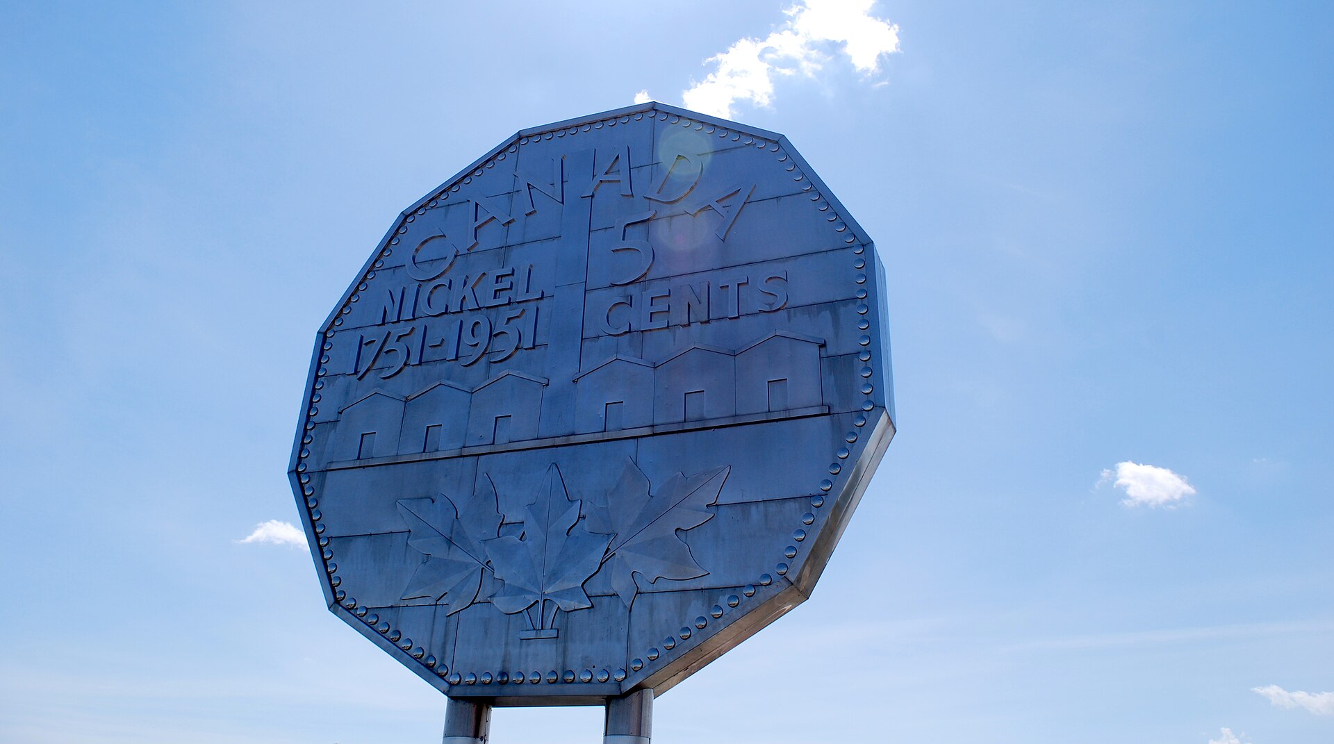 The Big Nickel monument in Sudbury.